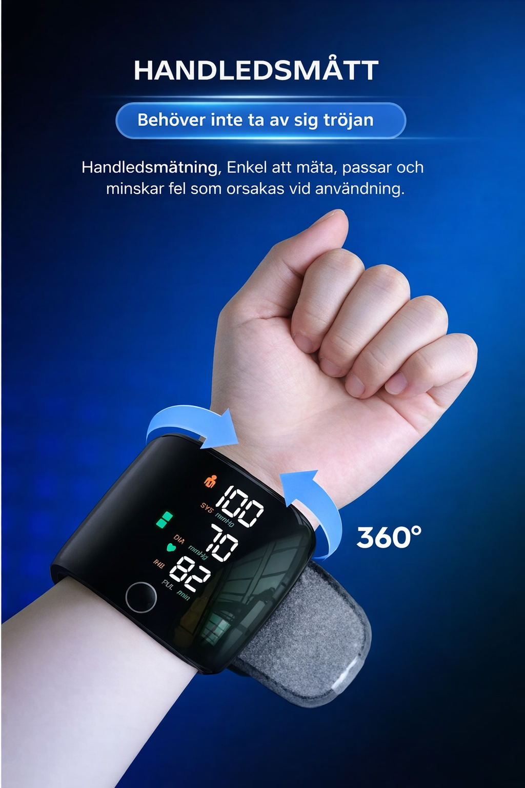 Tryggpuls - Mål blodtrykket ditt hjemme